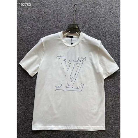 louis vuitton t-shirt men spring summer 2018|Printed Cotton Pique T.